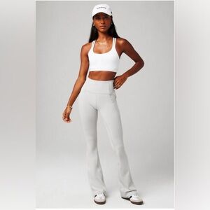 NWT- Fabletics Oasis Pureluxe HW Pocketed Kick Flare -LUNA GREY(32”) REG INSEAM